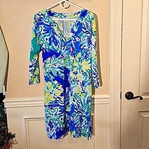 Lilly Pulitzer Coral Pattern Dress NWOT